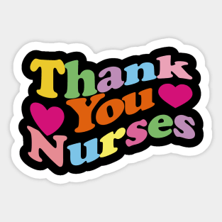 Thank You Nurses Sticker